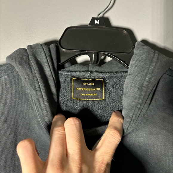 Free People X Retro Brand Montauk Distressed Hoodie Womens Size Medium - Picture 5 of 7